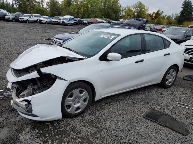 DODGE DART SE 2015 white  gas 1C3CDFAA4FD298442 photo #1