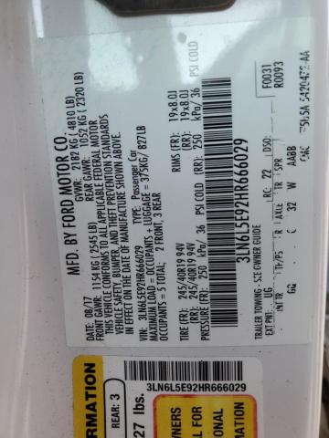 2017 LINCOLN MKZ RESERV - 3LN6L5E92HR666029