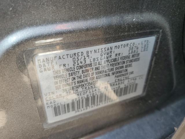 2019 NISSAN SENTRA S - 3N1AB7AP8KY354038