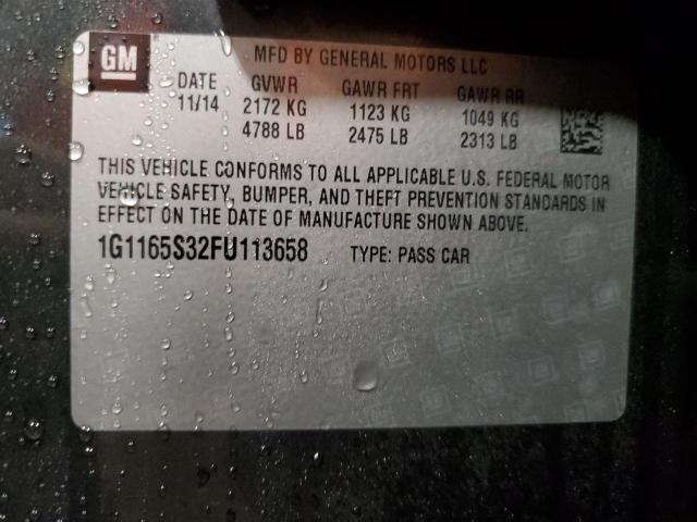 2015 CHEVROLET IMPALA LTZ - 1G1165S32FU113658