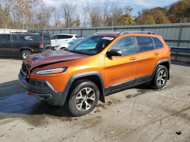 JEEP CHEROKEE T 2015 orange  flexible fuel 1C4PJMBS4FW716990 photo #1