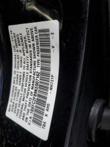 2019 HONDA CIVIC SPOR - 19XFC2F89KE007162