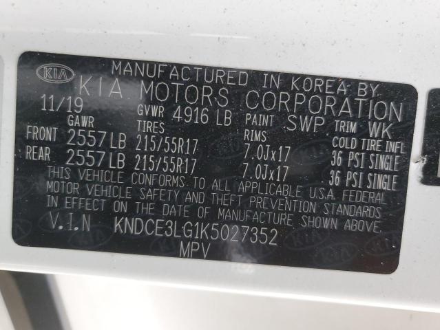 2019 KIA NIRO EX PR - KNDCE3LG1K5027352