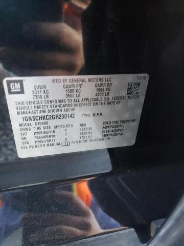2016 CHEVROLET SUBURBAN C - 1GNSCHKC2GR230142