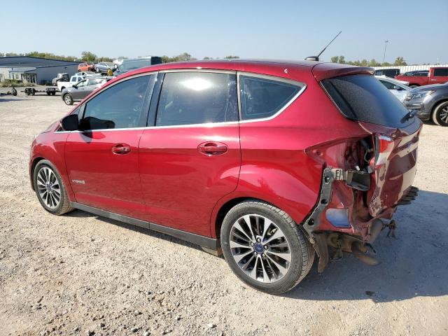 FORD C-MAX TITA 2017 maroon  hybrid engine 1FADP5DU6HL100322 photo #3