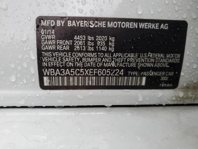 VIN WBA3A5C5XEF605224 2014 BMW 3 Series, 328 I no.13