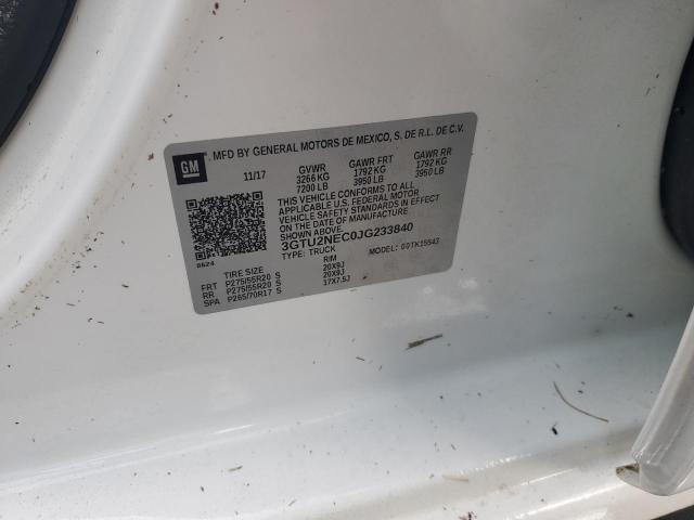 2018 GMC SIERRA K15 - 3GTU2NEC0JG233840