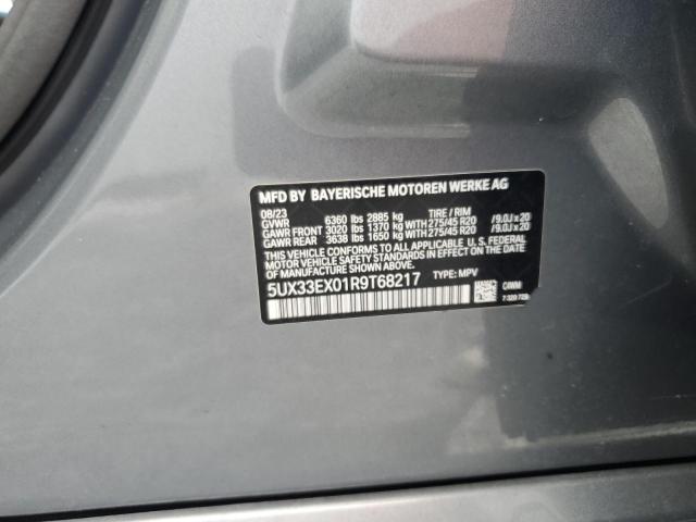 2024 BMW X6 XDRIVE4 - 5UX33EX01R9T68217