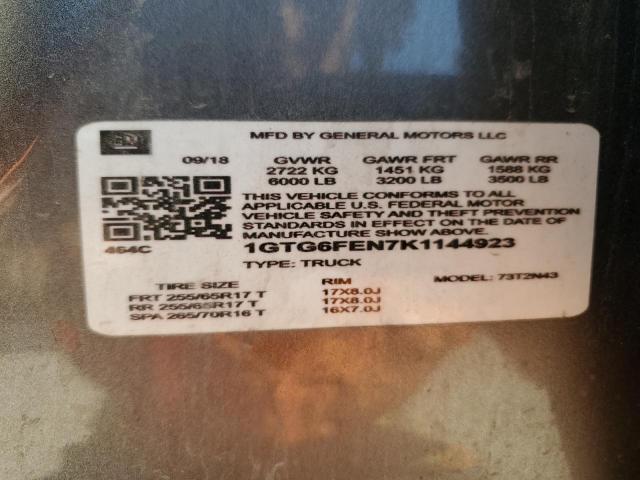 2019 GMC CANYON ALL 1GTG6FEN7K1144923