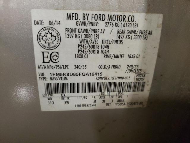2015 FORD EXPLORER X - 1FM5K8D85FGA16415