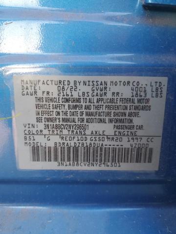 2022 NISSAN SENTRA SV - 3N1AB8CV2NY296501