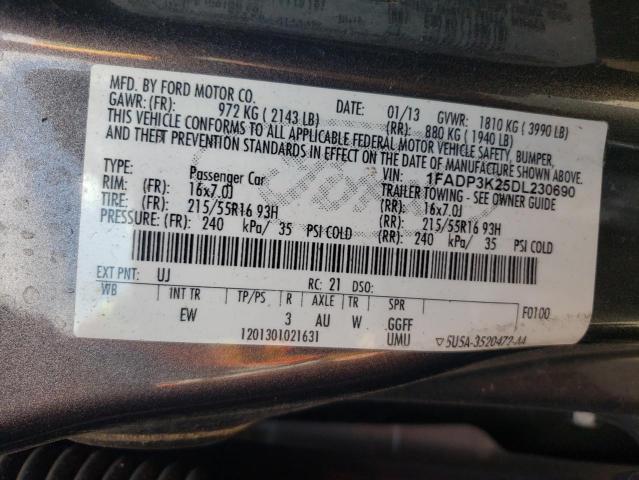 VIN 1FADP3K25DL230690 2013 FORD FOCUS no.12