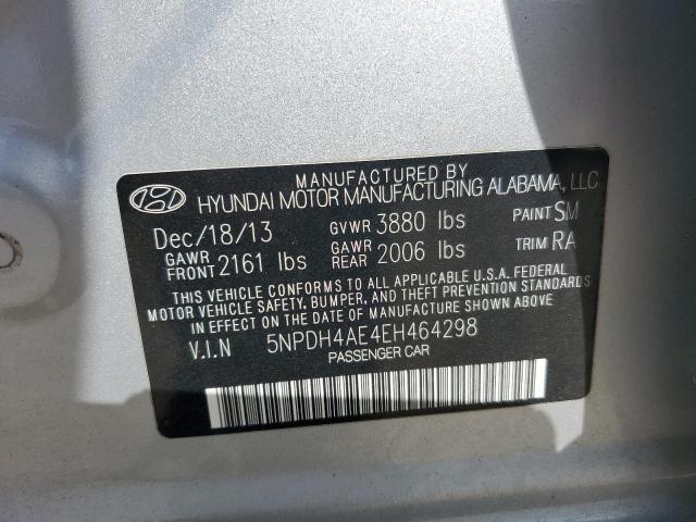 VIN 5NPDH4AE4EH464298 2014 Hyundai Elantra, SE no.13