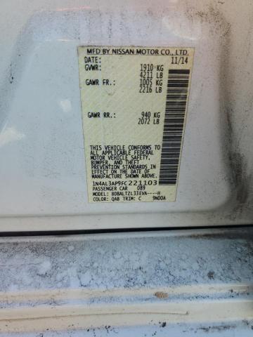 2015 NISSAN ALTIMA 2.5 - 1N4AL3AP9FC221103