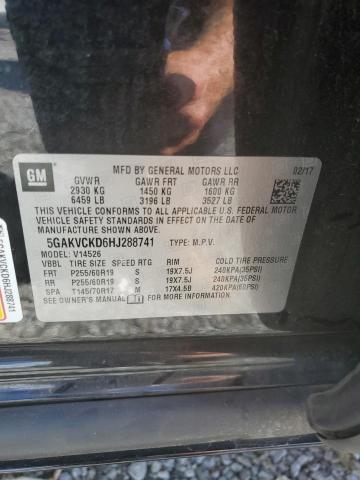 2017 BUICK ENCLAVE - 5GAKVCKD6HJ288741