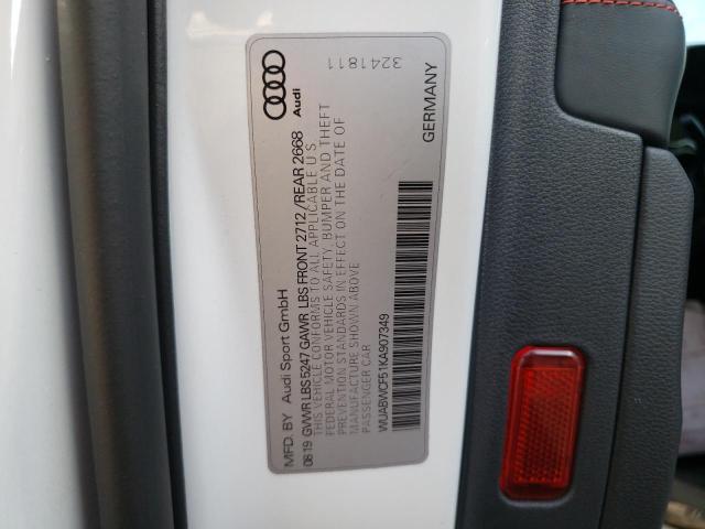 2019 AUDI RS5 - WUABWCF51KA907349