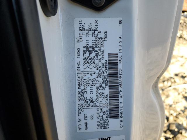 VIN 5TFUX4EN1DX023454 2013 Toyota Tacoma, Access Cab no.12