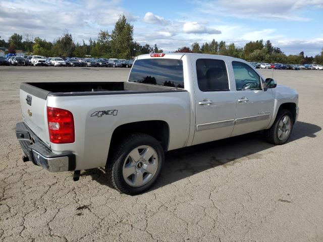 CHEVROLET SILVERADO 2011 silver crew pic flexible fuel 3GCPKTE3XBG148460 photo #4