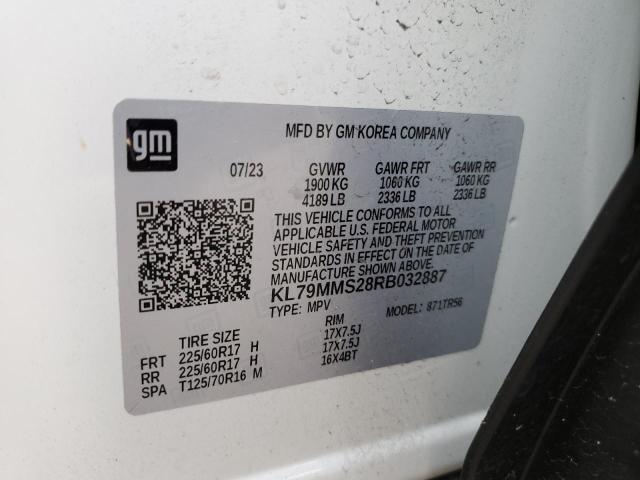 2024 CHEVROLET TRAILBLAZE - KL79MMS28RB032887