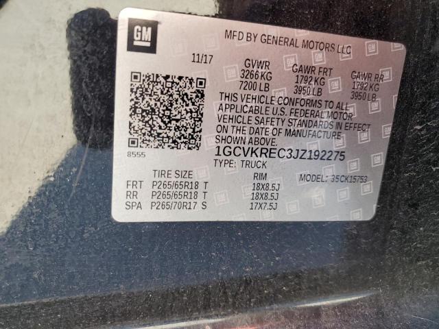 2018 CHEVROLET SILVERADO - 1GCVKREC3JZ192275