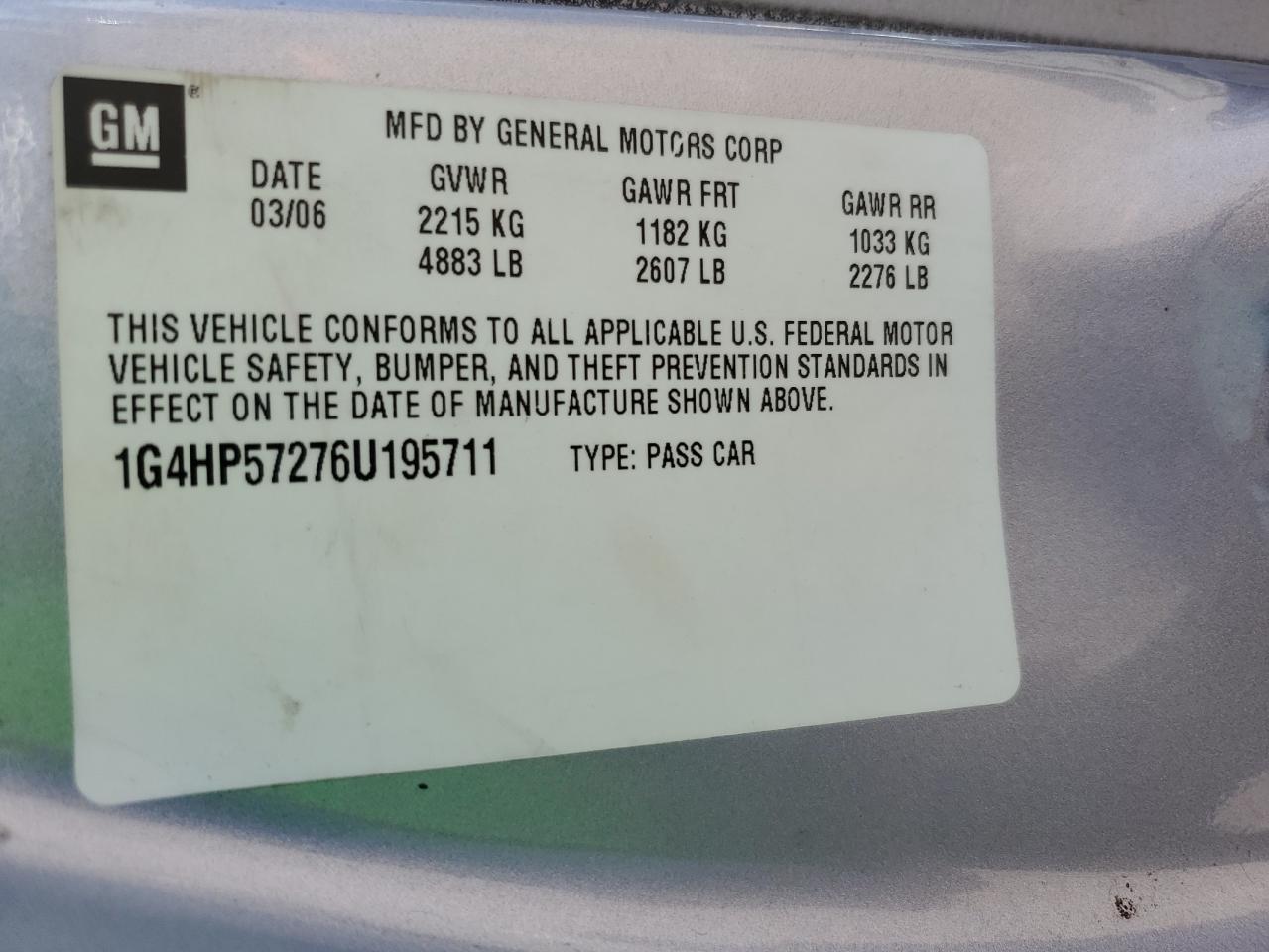 Lot #2935907886 2006 BUICK LUCERNE CX