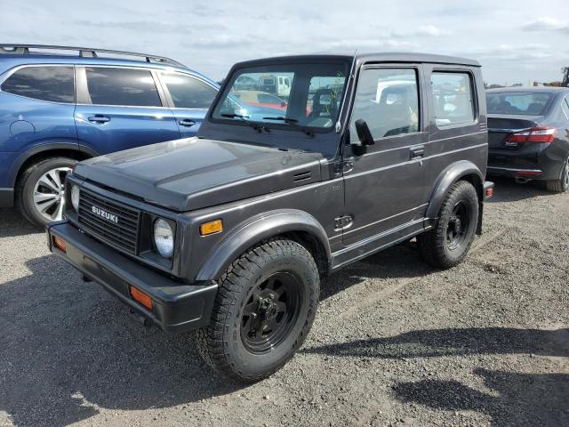 SUZUKI SAMURAI 1986 charcoal 2dr spor gas JS3JC51V8G4110639 photo #1