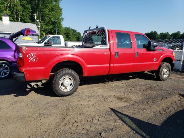 FORD F250 SUPER 2011 red crew pic diesel 1FT7W2BT1BEC54838 photo #4