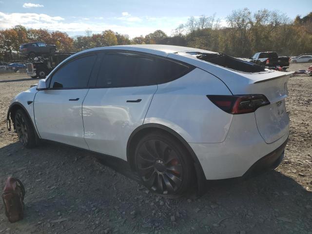 TESLA MODEL Y 2021 white  electric 5YJYGDEE6MF115378 photo #3