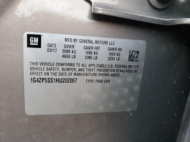 2017 BUICK LACROSSE E - 1G4ZP5SS1HU202067