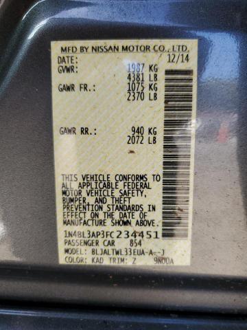 2015 NISSAN ALTIMA 3.5 - 1N4BL3AP3FC234451