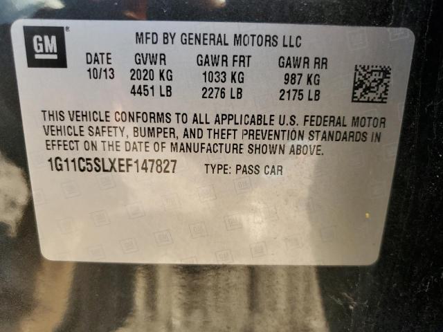 VIN 1G11C5SLXEF147827 2014 Chevrolet Malibu, 1LT no.13