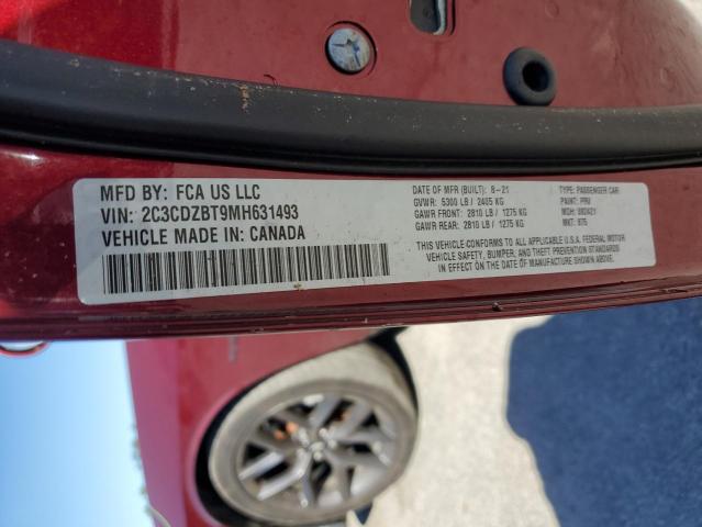 2021 DODGE CHALLENGER - 2C3CDZBT9MH631493
