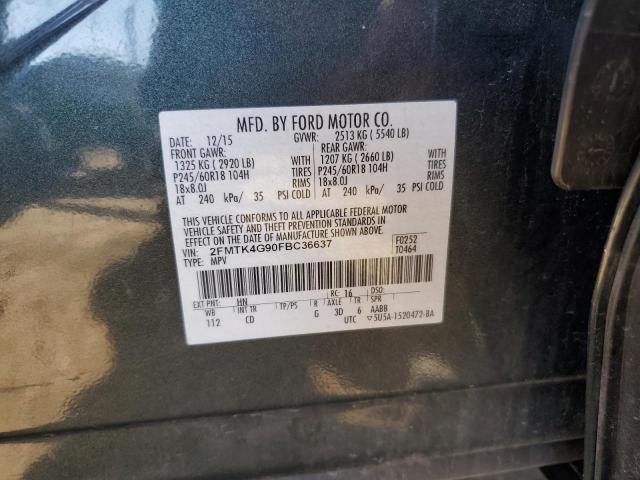 VIN 2FMTK4G90FBC36637 2015 Ford Edge, SE no.13