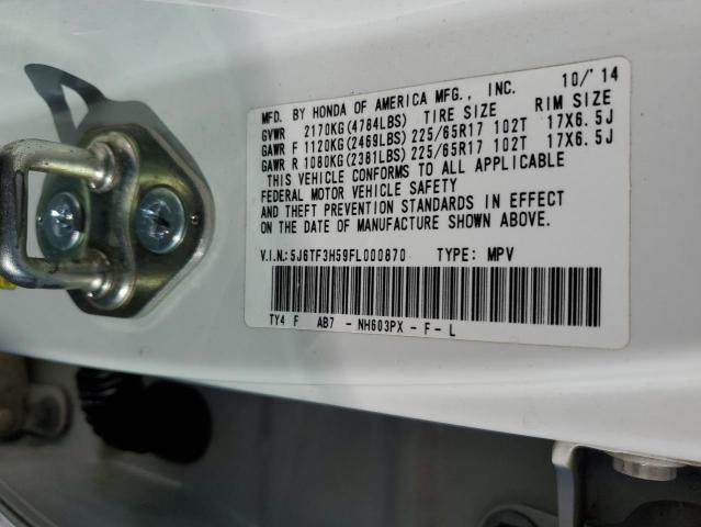 2015 HONDA CROSSTOUR - 5J6TF3H59FL000870