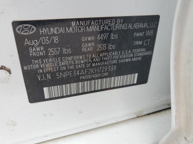 2019 HYUNDAI SONATA LIM - 5NPE34AF2KH729338