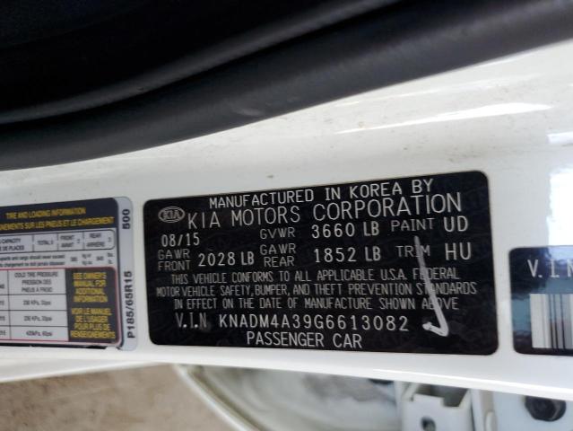 VIN KNADM4A39G6613082 2016 KIA Rio, LX no.12