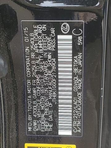 2015 LEXUS ES 350 - JTHBK1GG0F2178904