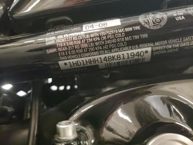 2008 HARLEY-DAVIDSON VRSCDX 1HD1HHH148K811940