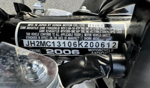 2006 HONDA CMX250 C JH2MC13106K200612