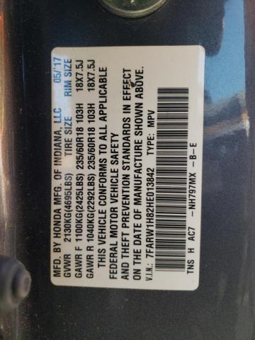 2017 HONDA CR-V EXL - 7FARW1H82HE013842