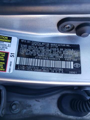 VIN 4T1B11HK6JU066379 2018 Toyota Camry, L no.13