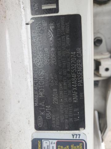 2015 KIA FORTE EX - KNAFX4A84F5327074