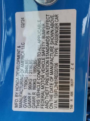 2024 HONDA CIVIC SPOR - 19XFL2H81RE020706