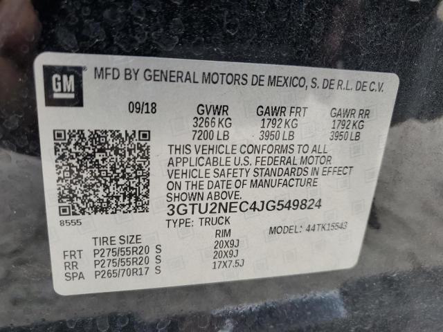 2018 GMC SIERRA K15 - 3GTU2NEC4JG549824