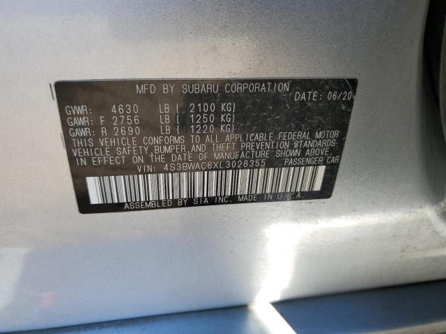 2020 SUBARU LEGACY PRE 4S3BWAC6XL3028355