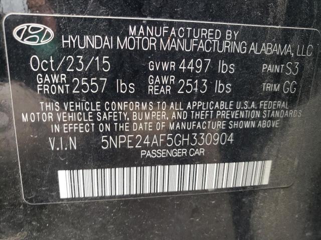 VIN 5NPE24AF5GH330904 2016 HYUNDAI SONATA no.13