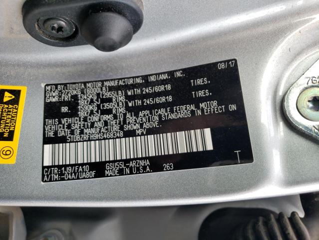 VIN 5TDBZRFH9HS468348 2017 Toyota Highlander, LE no.13