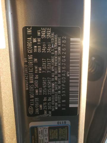 2018 KIA SORENTO LX - 5XYPGDA36JG426782