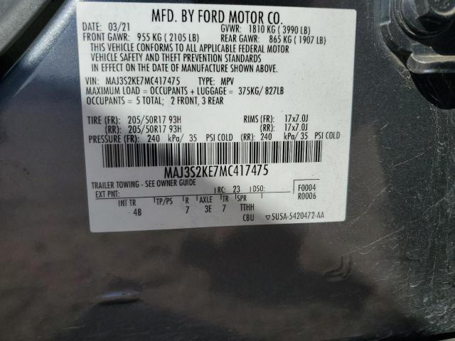 2021 FORD ECOSPORT T - MAJ3S2KE7MC417475