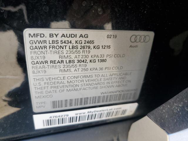 2019 AUDI Q5 PREMIUM - WA1ANAFY2K2069850